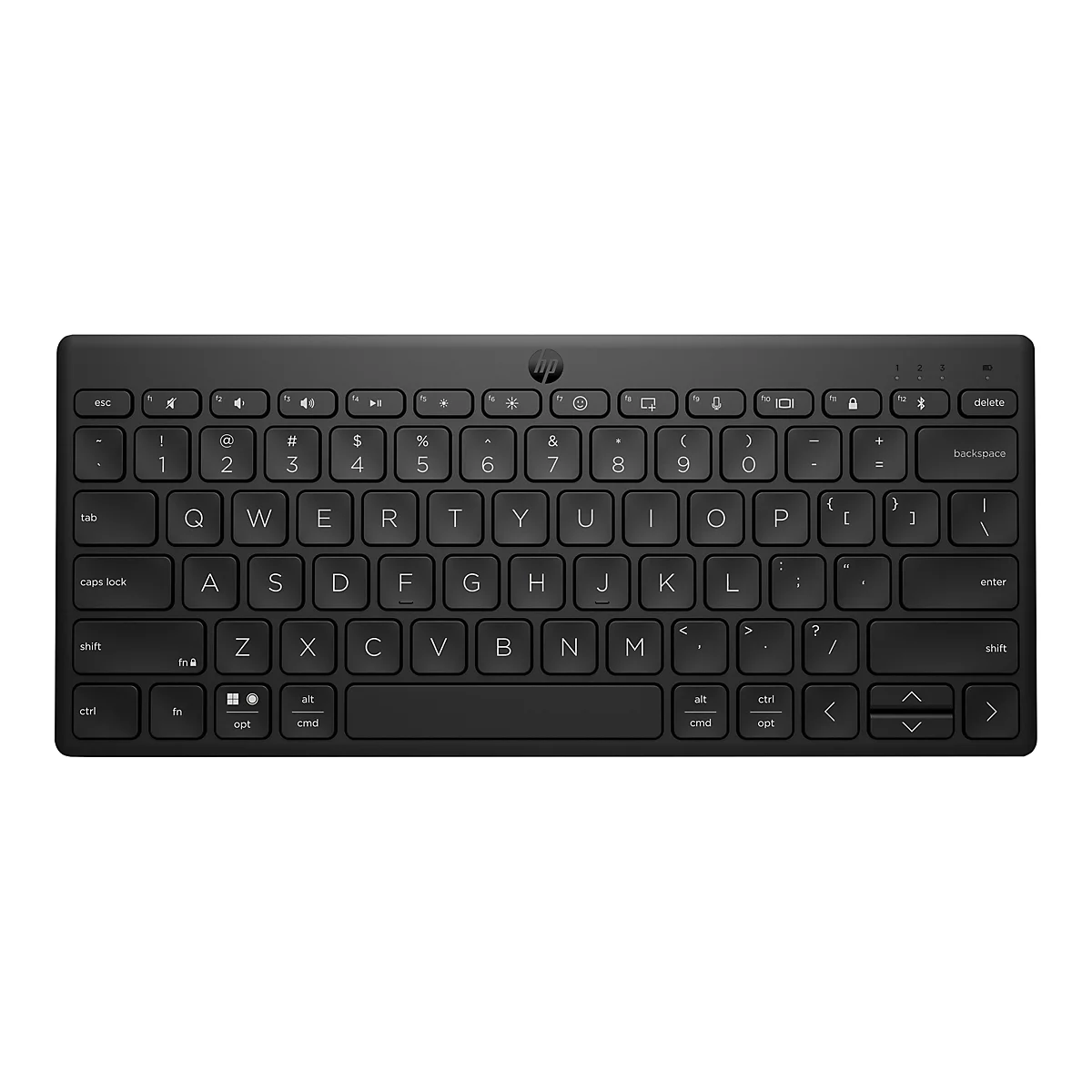HP 350 Compact Multi-Device - Tastatur - kabellos - Bluetooth 5.2 - Deutsch - Schwarz