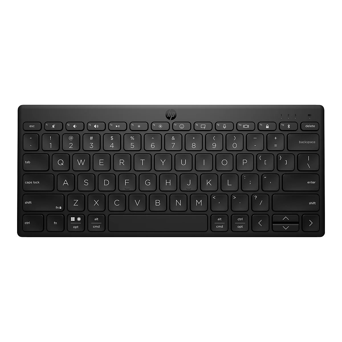 HP 355 Compact Multi-Device - Tastatur - kabellos - Bluetooth 5.2 - Deutsch - Schwarz