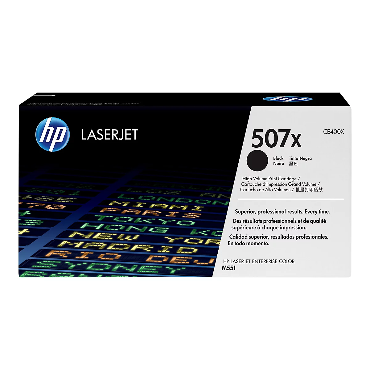 HP 507X - Hohe Ergiebigkeit - Schwarz - original - LaserJet - Tonerpatrone (CE400X)