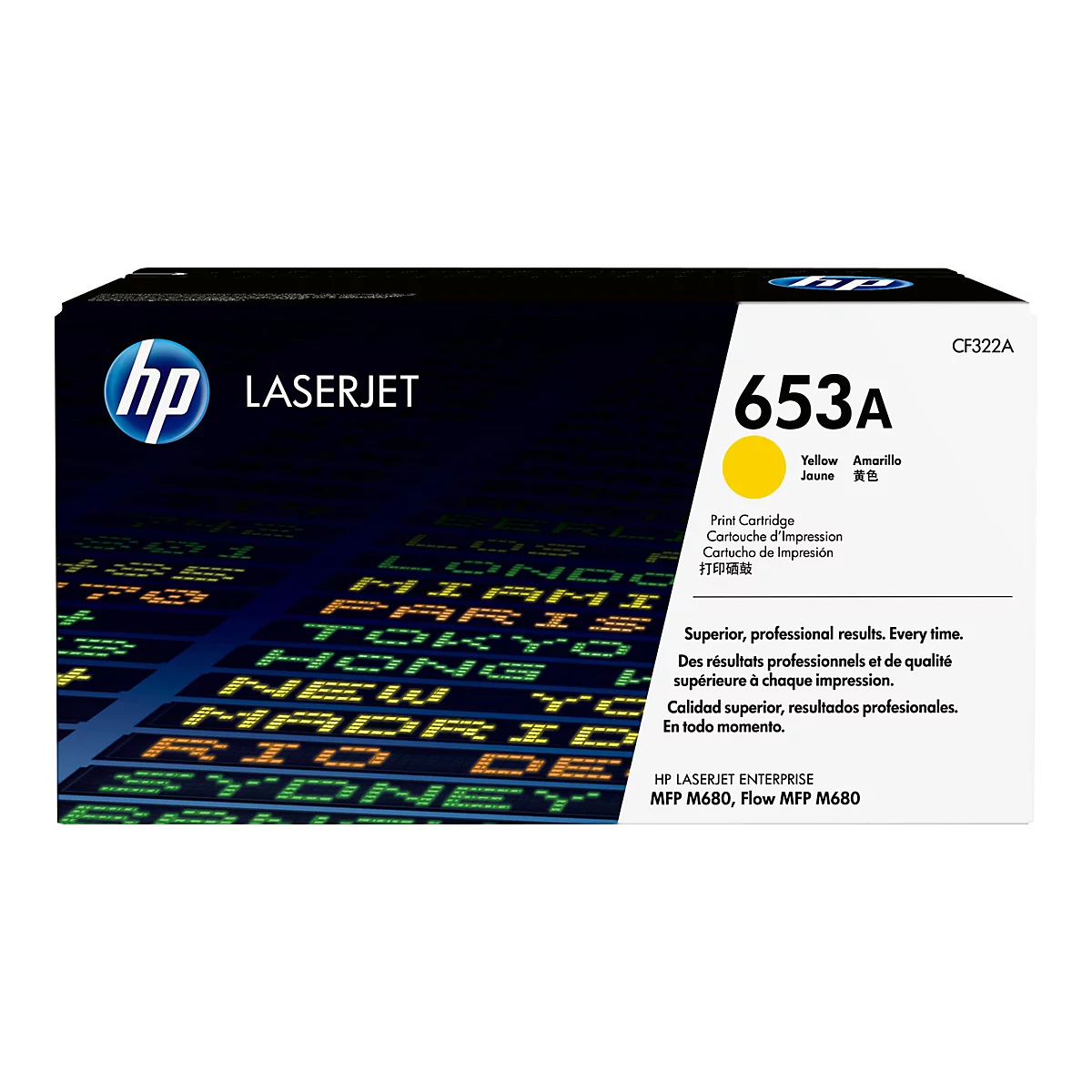 HP 653A - Gelb - original - LaserJet - Tonerpatrone (CF322A)