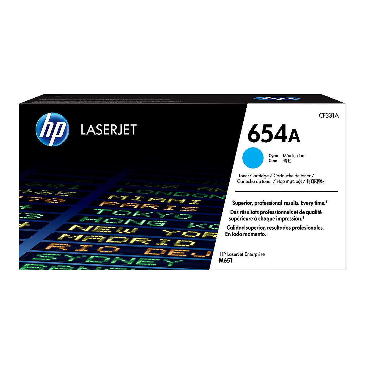 HP 654A - Cyan - original - LaserJet - Tonerpatrone (CF331A)
