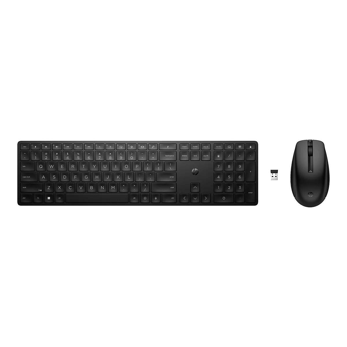 HP 655 - Tastatur-und-Maus-Set - kabellos - 2.4 GHz - QWERTY - Englisch