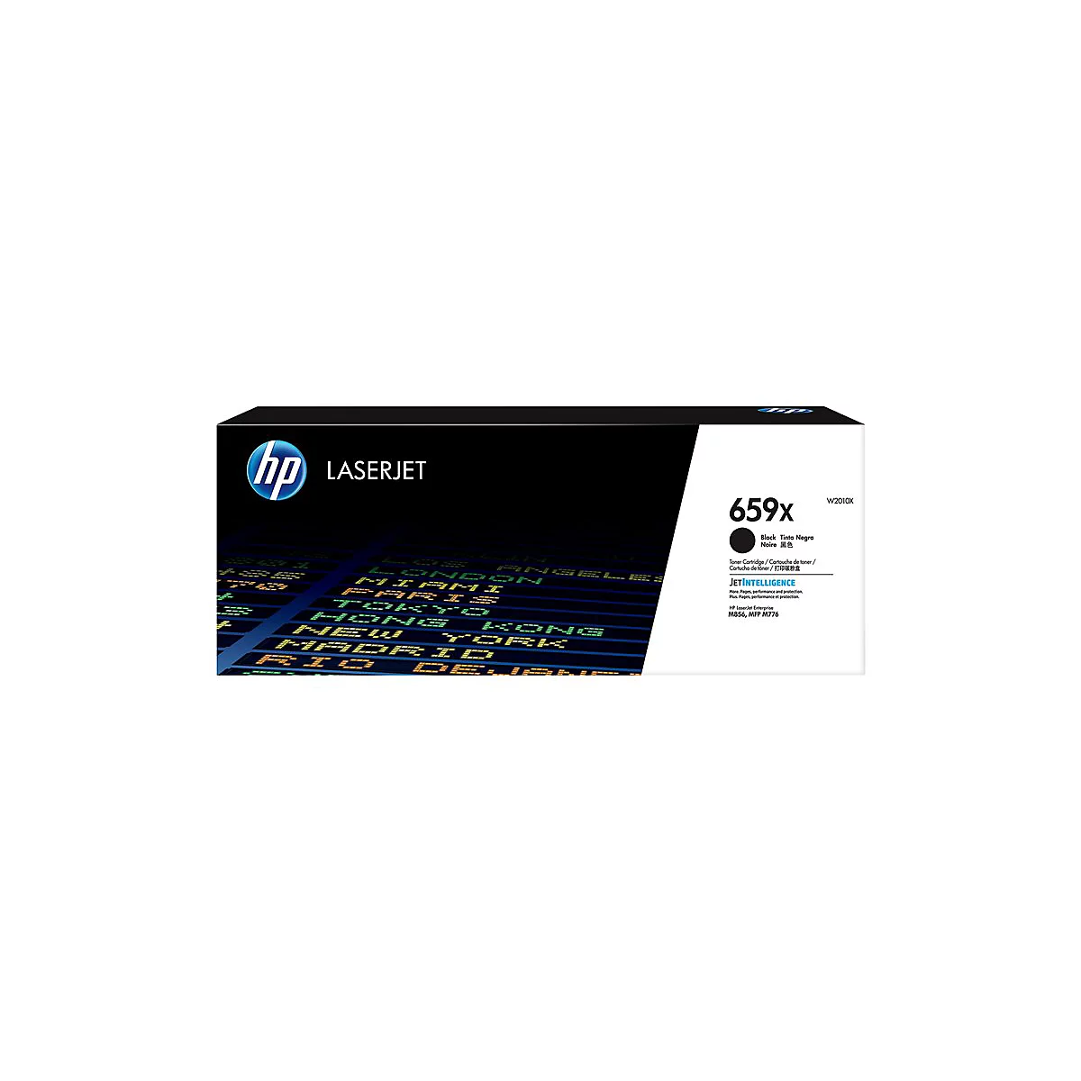 Schwarze HP LaserJet Tonerkartusche 659x in Originalverpackung.