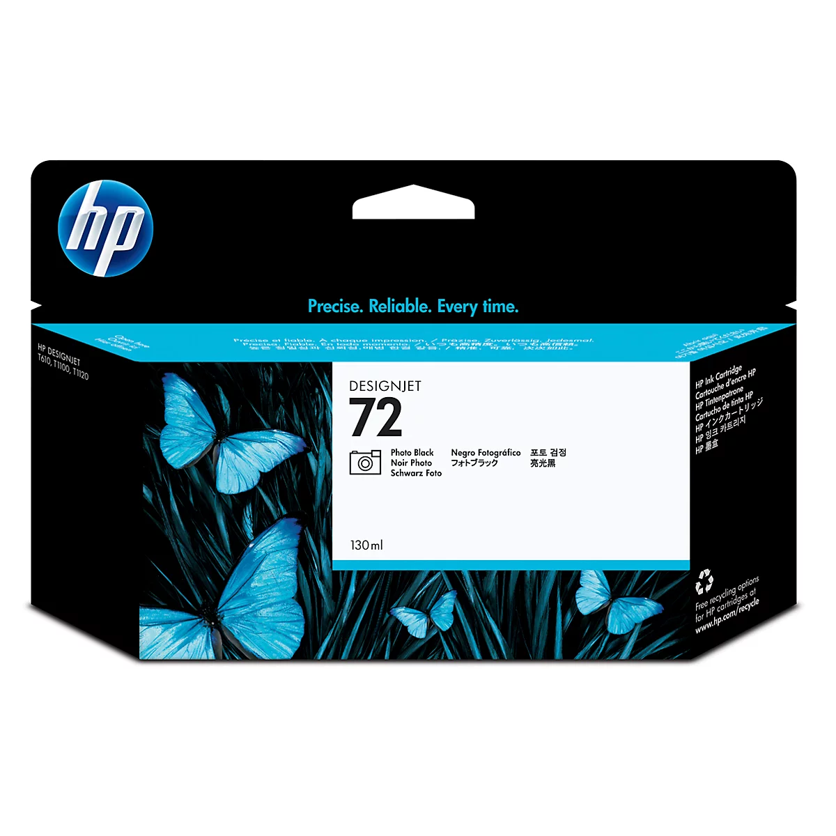 HP 72 Tintenpatrone C9370A, fotoschwarz, 130 ml, original