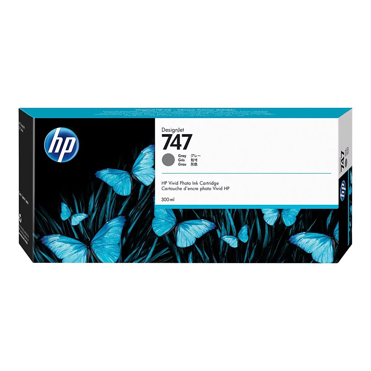 HP 747 - 300 ml - Grau - original - DesignJet - Tintenpatrone