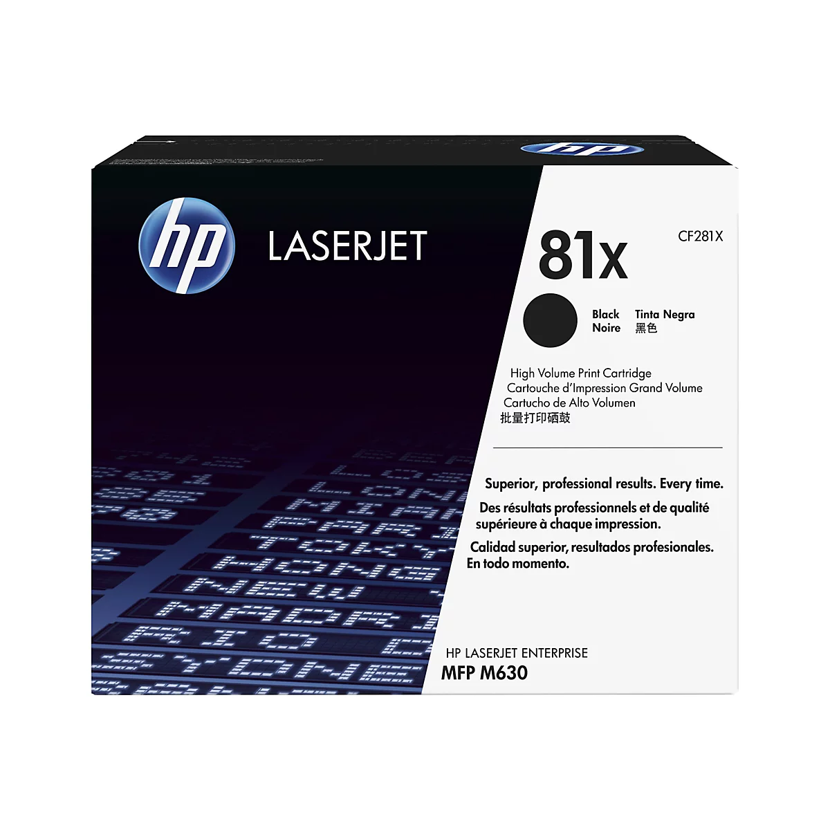 HP 81X - Hohe Ergiebigkeit - Schwarz - original - LaserJet - Tonerpatrone (CF281X)