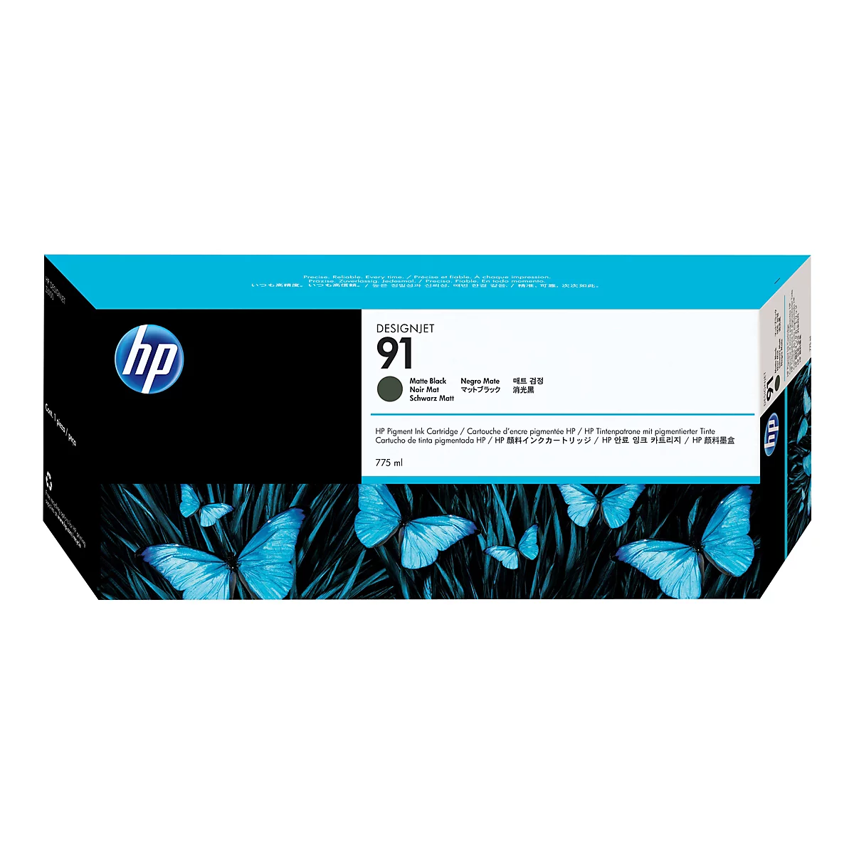 HP 91 - mattschwarz - original - DesignJet - Tintenpatrone