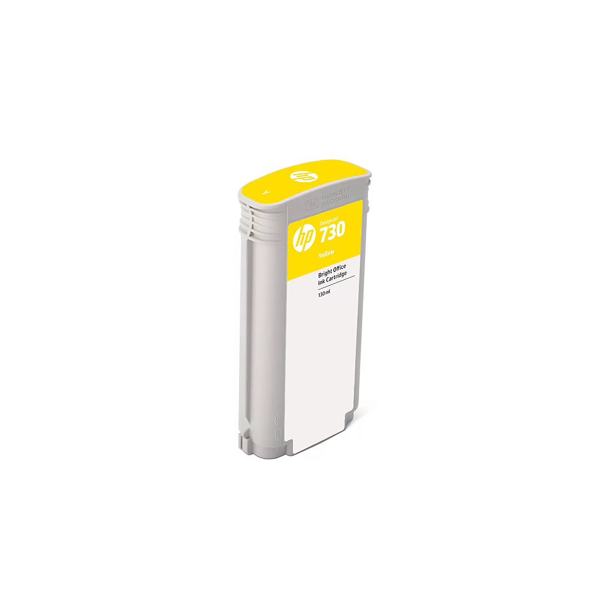 Gelbe Tintenpatrone HP 730 für helle Büros, 130 ml.
