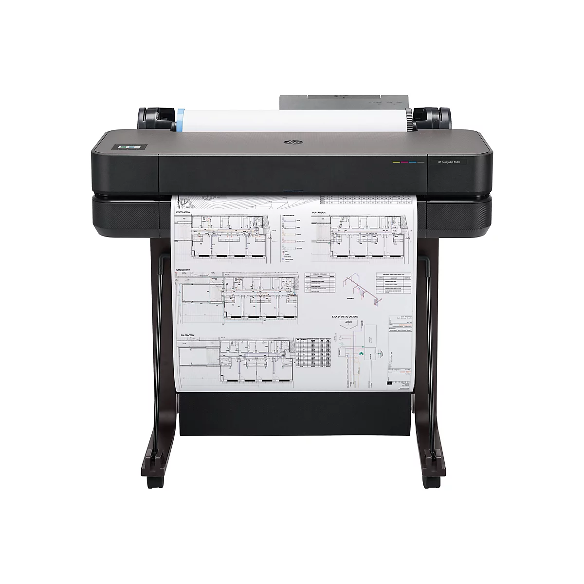 HP DesignJet T630 - 2025 Edition - 610 mm (24') Großformatdrucker - Farbe - Tintenstrahl - Rolle A1 (61,0 cm x 45,7 m), A1, ANSI D