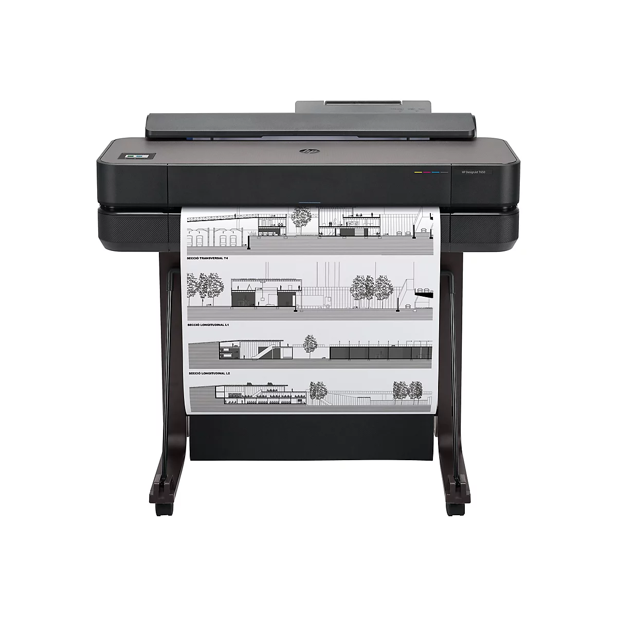 HP DesignJet T650 - 610 mm (24') Großformatdrucker - Farbe - Tintenstrahl - Rolle (61 cm) - 2400 x 1200 dpi