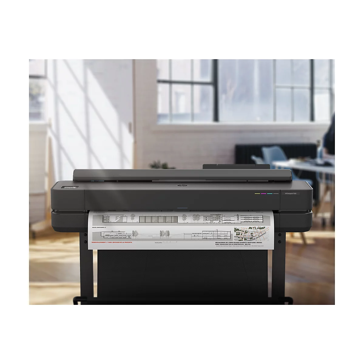HP DesignJet T650 - 610 mm (24') Großformatdrucker - Farbe - Tintenstrahl - Rolle (61 cm) - 2400 x 1200 dpi