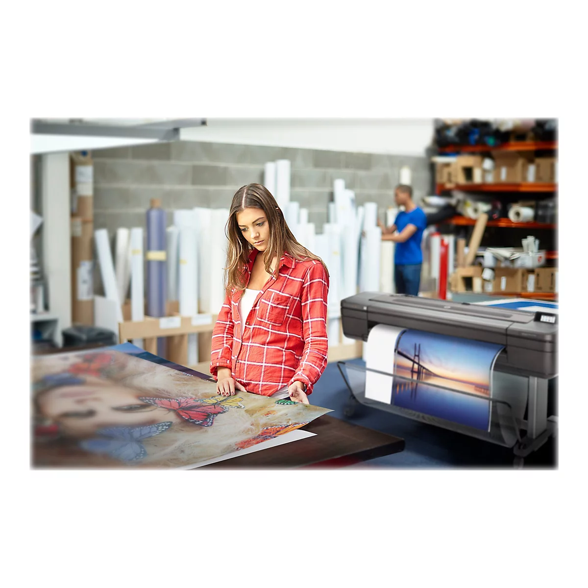 HP DesignJet Z9+ PostScript - 1118 mm (44') Großformatdrucker - Farbe - Tintenstrahl - Rolle (111,8 cm) - 2400 x 1200 dpi