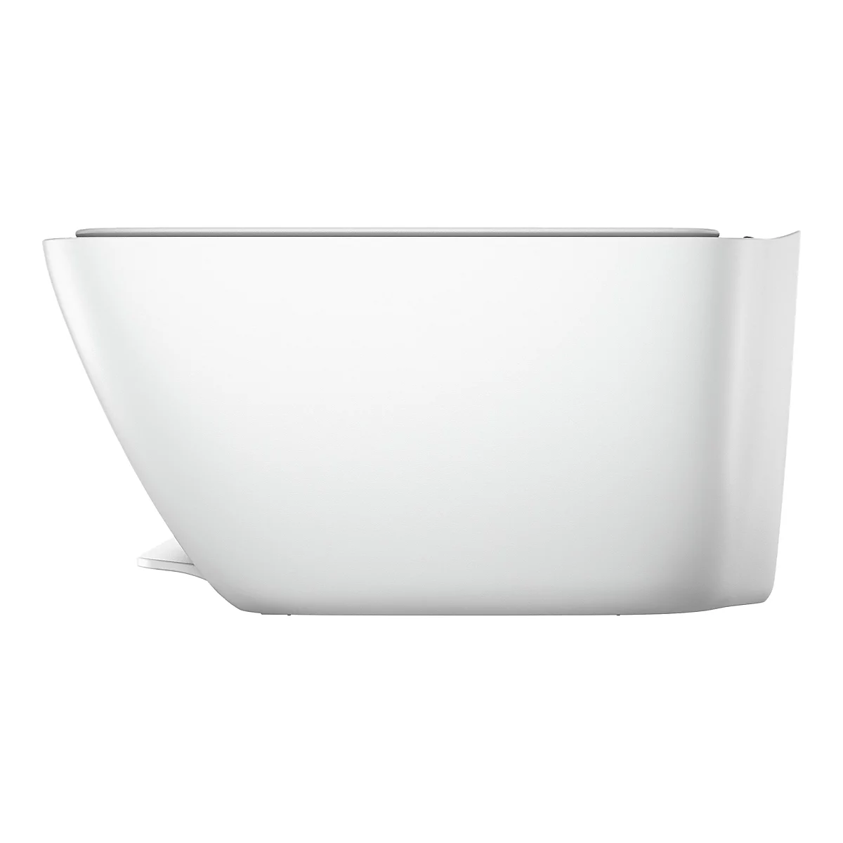 Vue d'un objet blanc aux formes arrondies, probablement un appareil.