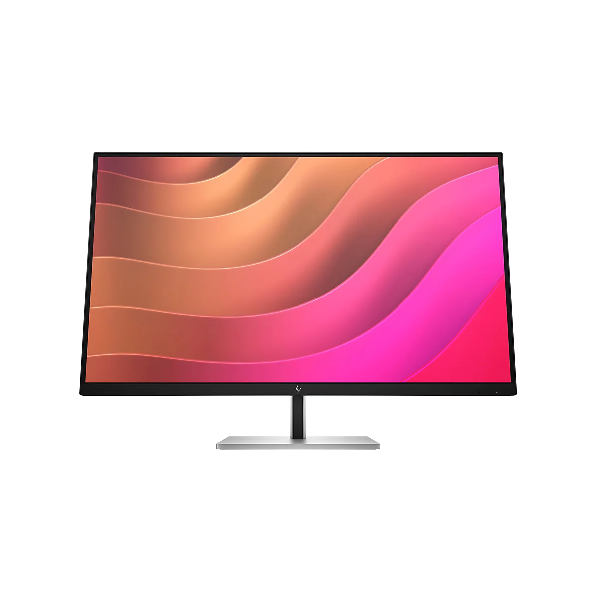 Schwarzer HP Monitor mit schlankem Rahmen vor weißem Hintergrund.