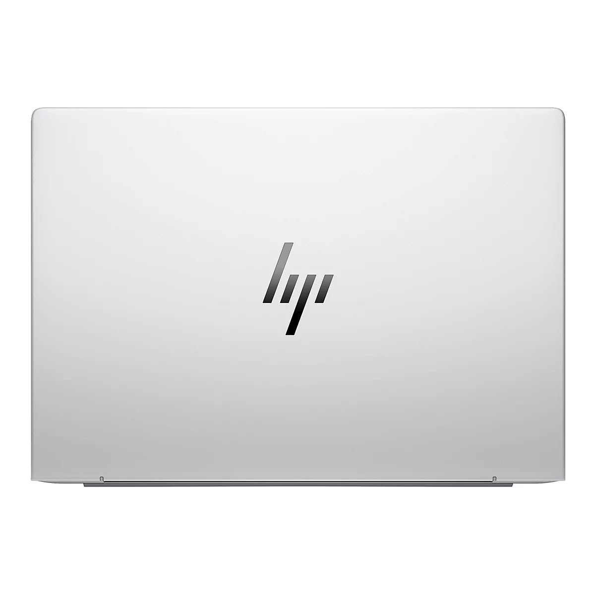 Hellgraues Laptop-Cover mit schwarzem HP-Logo.