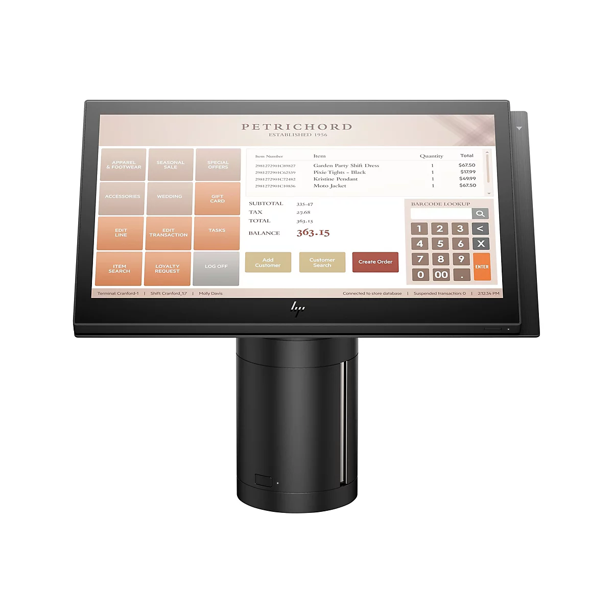HP Engage One 145 - All-in-One (Komplettlösung) - 1 x Core i5 7300U / 2.6 GHz - vPro - RAM 8 GB - SSD 256 GB