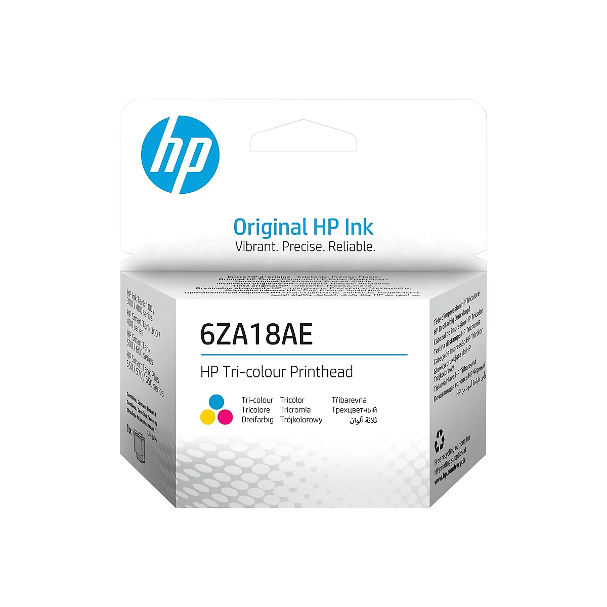 HP - Farbe (Cyan, Magenta, Gelb) - Druckkopf - für Ink Tank 11X; Smart Tank 5105, 51X, 67X; Smart Tank Plus 55X, 57X; Smart Tank Wireless 51X