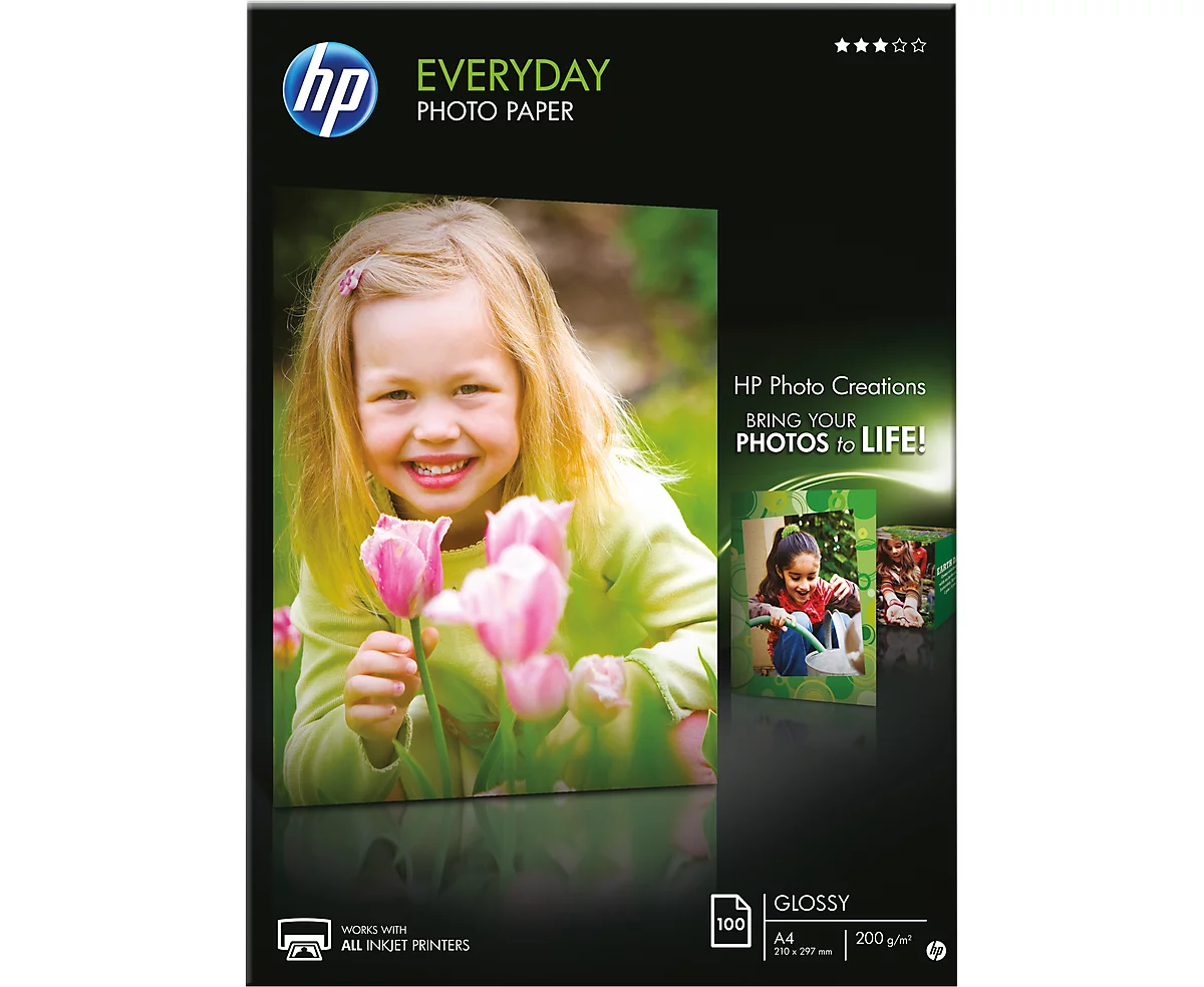 HP fotopapier Everyday, glanzend, A4, 100 vellen