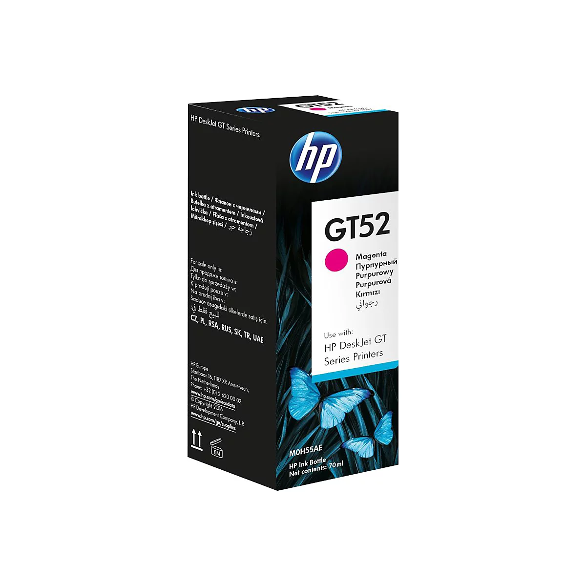 HP GT52 - magenta - original - recharge d'encre