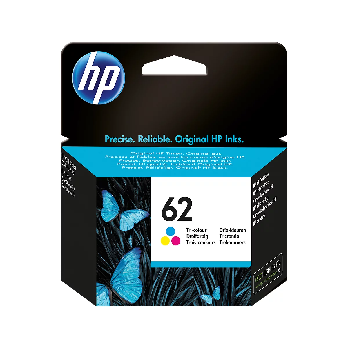 HP inktpatroon Nr. 62 Tri-Color C2P06AE