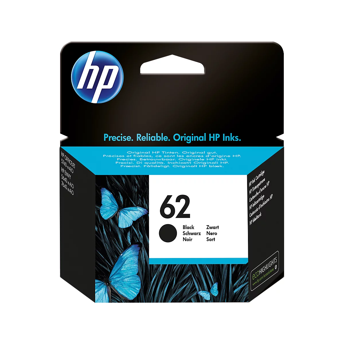 HP inktpatroon Nr. 62 zwart C2P04AE