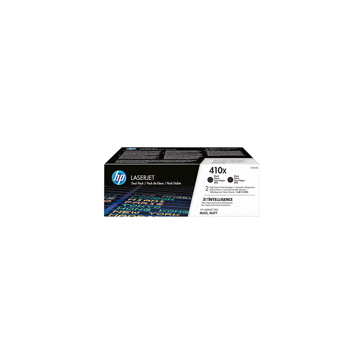 HP LaserJet 2 x HP 410X (CF410XD) Toner, schwarz, original