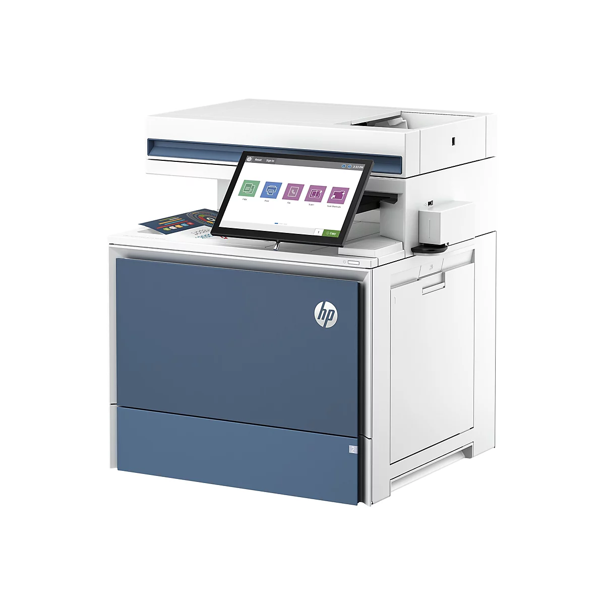 HP LaserJet Enterprise Flow MFP 5800zf - Multifunktionsdrucker - Farbe - Laser - Legal (216 x 356 mm) (Original) - A4/Legal (Medien)