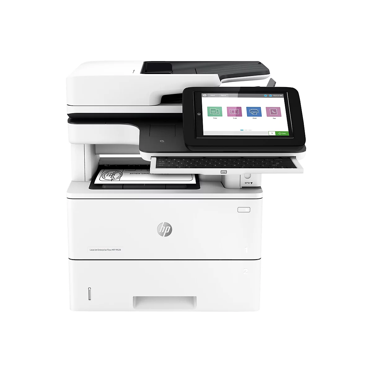 HP LaserJet Enterprise Flow MFP M528z - Multifunktionsdrucker - s/w - Laser - Legal (216 x 356 mm)/A4 (210 x 297 mm) (Original) - A4/Legal (Medien)