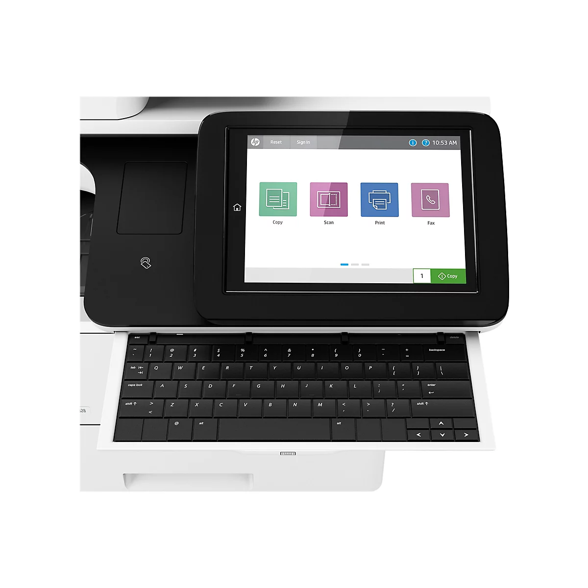 HP LaserJet Enterprise Flow MFP M528z - Multifunktionsdrucker - s/w - Laser - Legal (216 x 356 mm)/A4 (210 x 297 mm) (Original) - A4/Legal (Medien)