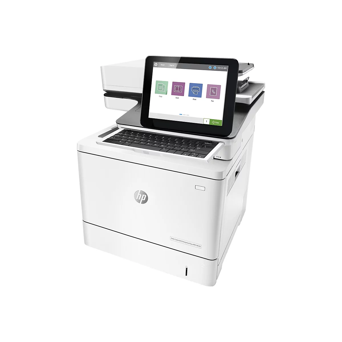 HP LaserJet Enterprise Flow MFP M578c - Multifunktionsdrucker - Farbe - Laser - Legal (216 x 356 mm) (Original) - A4/Legal (Medien)