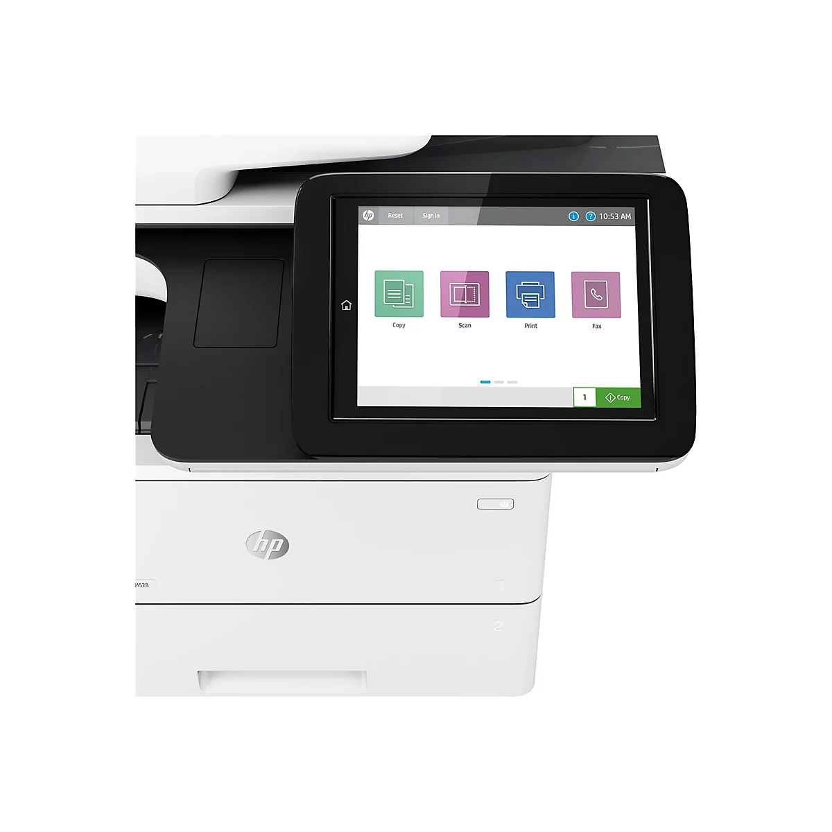 HP LaserJet Enterprise MFP M528f - Multifunktionsdrucker - s/w - Laser - Legal (216 x 356 mm) (Original) - A4/Legal (Medien)
