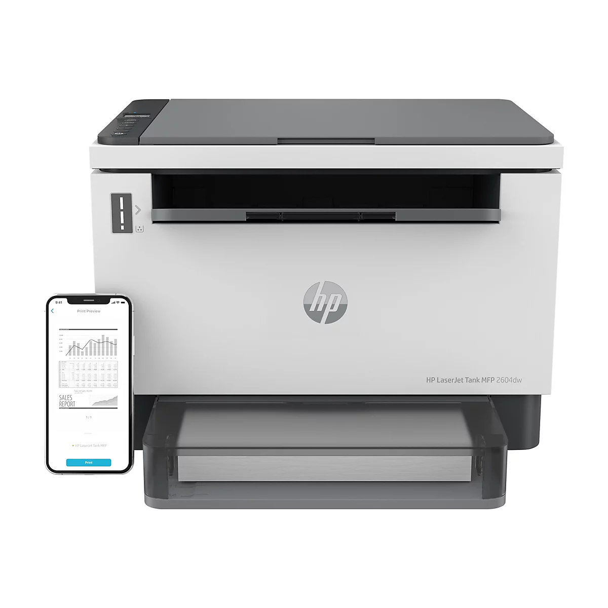 HP LaserJet Tank MFP 2604dw - Multifunktionsdrucker - s/w - Laser - nachfüllbar - 216 x 297 mm (Original)