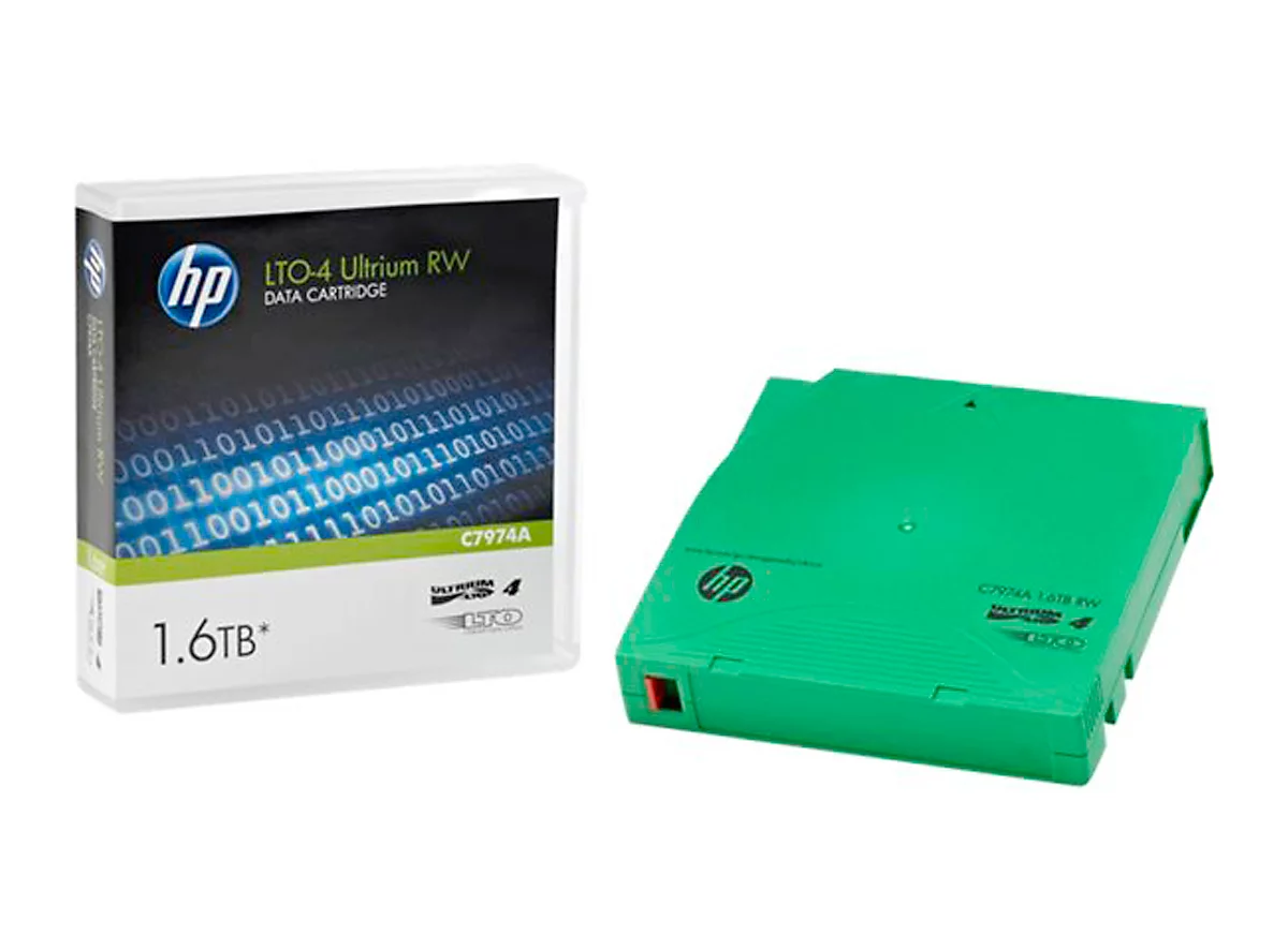 HP LTO4- Ultrium Datenkassetten, grün, 800 GB, 1,6 TB bei 2:1 Komprimierung