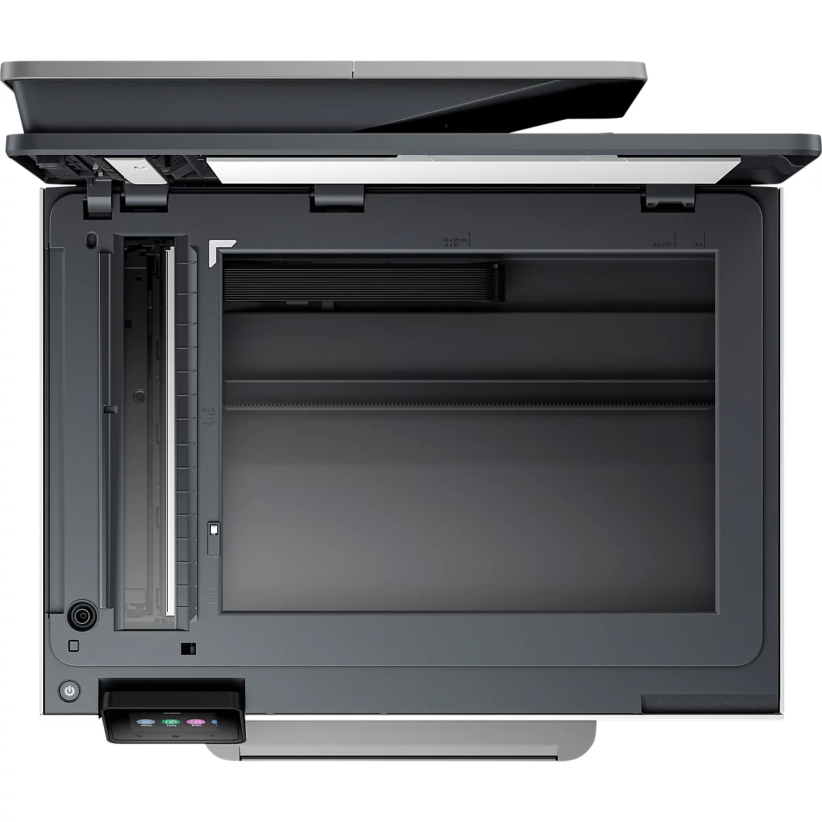 HP OfficeJet Pro 8122e All-in-One Tintenstrahldrucker, 1200 dpi, 2,7 Zoll Touch-Display, Dual-Band Wi-Fi/LAN, USB 2.0, weiß