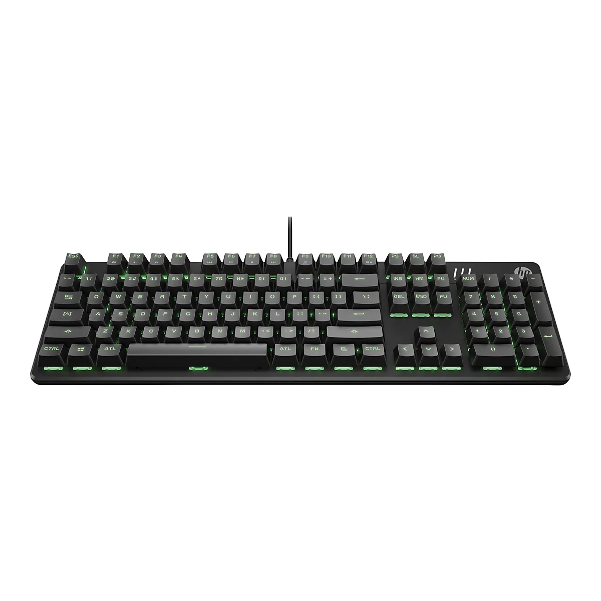 HP Pavilion Gaming 550 - Tastatur - Hintergrundbeleuchtung - Deutsch - Tastenschalter: roter Schalter - für HP 21, 22, 24, 27; Pavilion 24, 27, 32, TP01