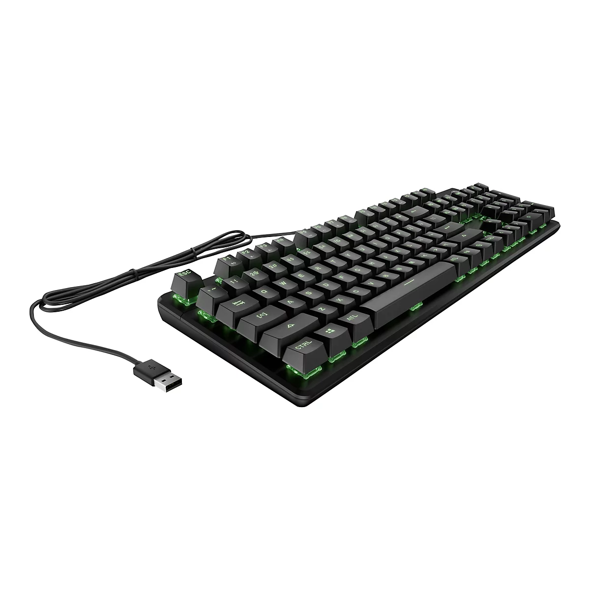 HP Pavilion Gaming 550 - Tastatur - Hintergrundbeleuchtung - Deutsch - Tastenschalter: roter Schalter - für HP 21, 22, 24, 27; Pavilion 24, 27, 32, TP01