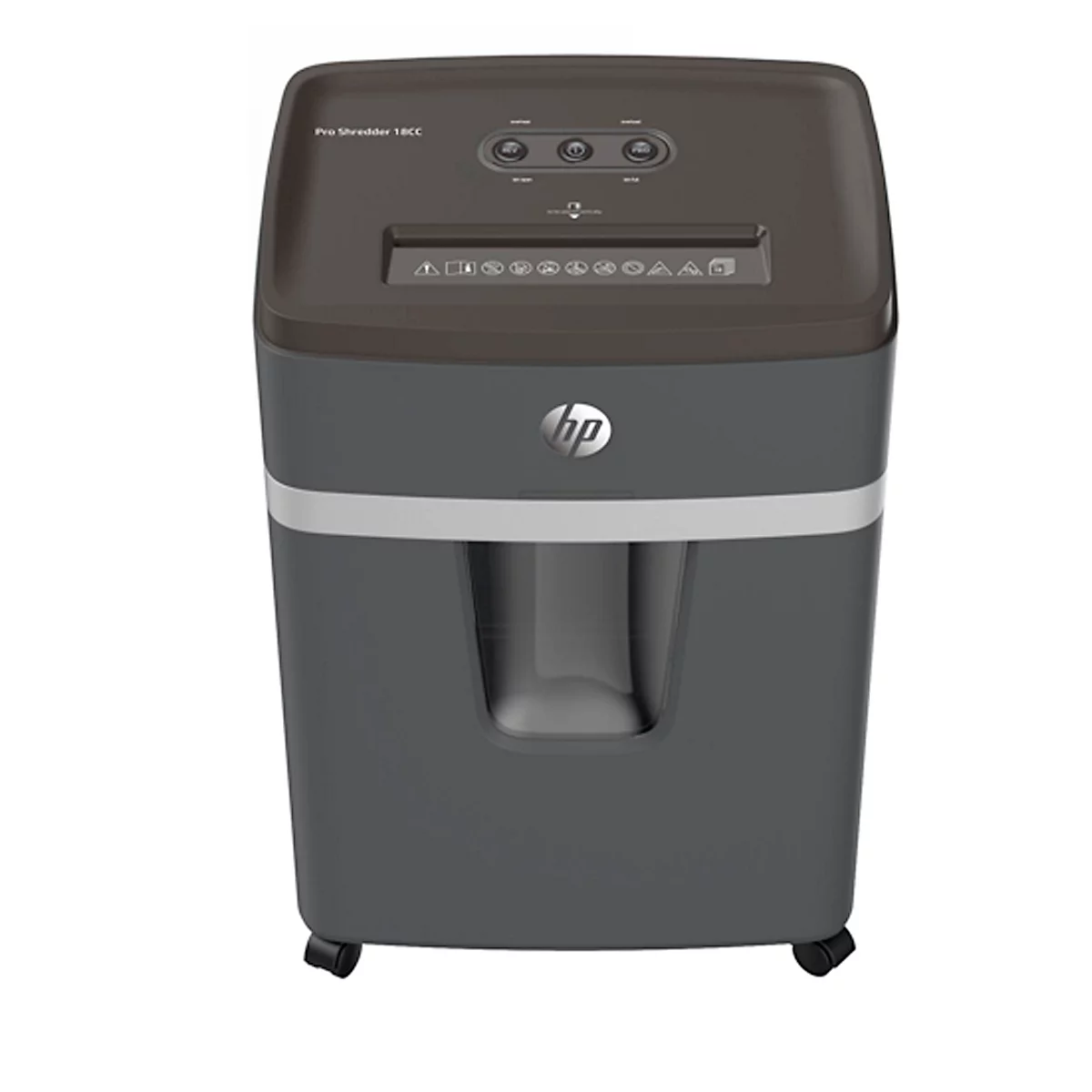 HP Pro 18CC papiervernietiger, papiervernietiger 4 x 35 mm, P-4, 25 l, snijcapaciteit 18 vel