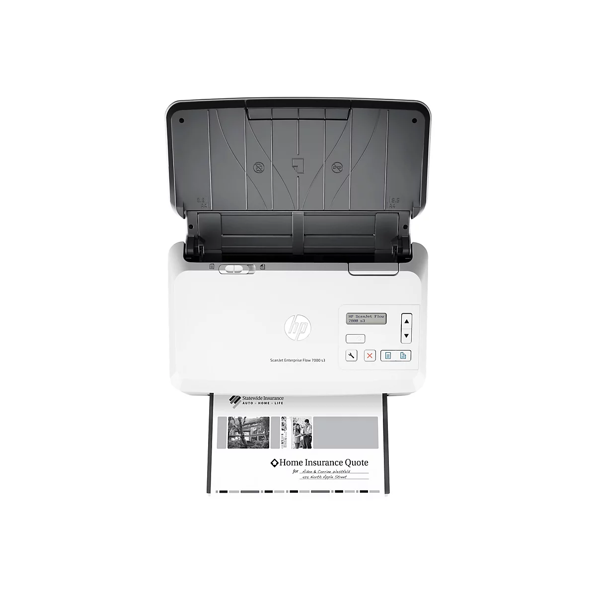 HP ScanJet Enterprise Flow 7000 s3 Sheet-feed Scanner - Dokumentenscanner - Duplex - 216 x 3100 mm - 600 dpi x 600 dpi - bis zu 75 Seiten/Min. (einfarbig)