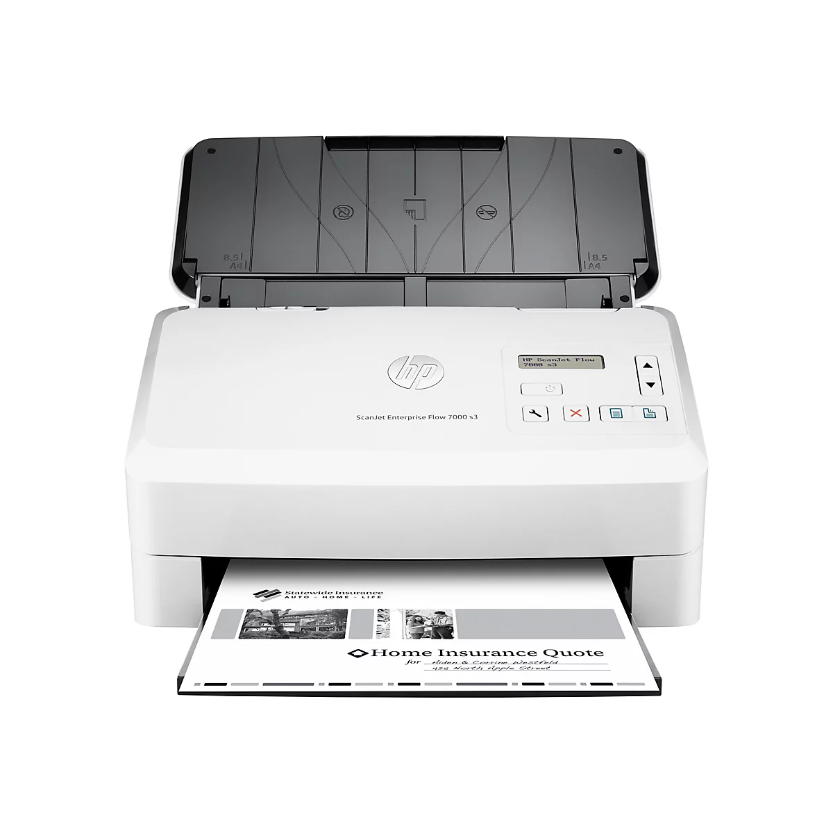 HP ScanJet Enterprise Flow 7000 s3 Sheet-feed Scanner - Dokumentenscanner - Duplex - 216 x 3100 mm - 600 dpi x 600 dpi - bis zu 75 Seiten/Min. (einfarbig)
