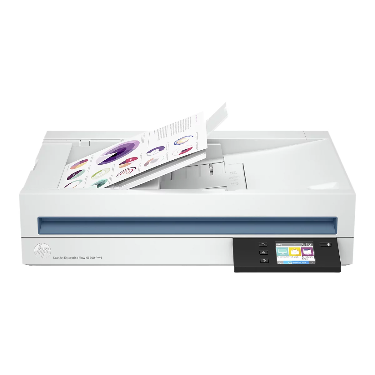 HP ScanJet Enterprise Flow N6600 fnw1 - Dokumentenscanner - Desktop-Gerät - USB 3.0, Gigabit LAN, Wi-Fi(n)