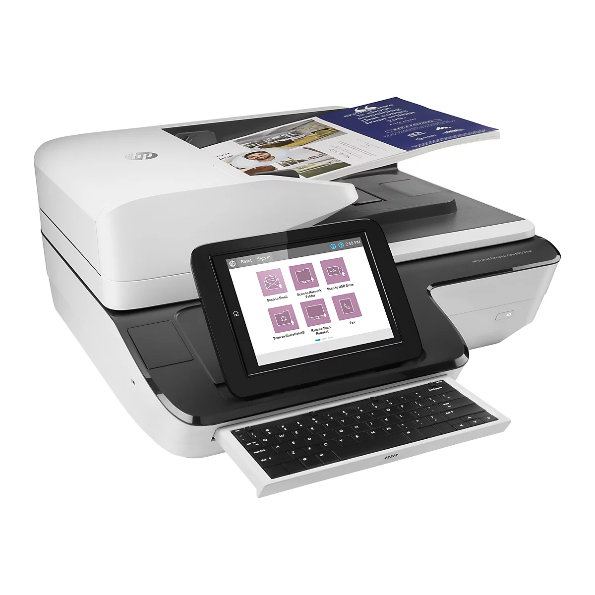 HP ScanJet Enterprise Flow N9120 fn2 - Dokumentenscanner - Flachbett: CCD / ADF: CIS - Duplex - 297 x 864 mm - 600 dpi x 600 dpi
