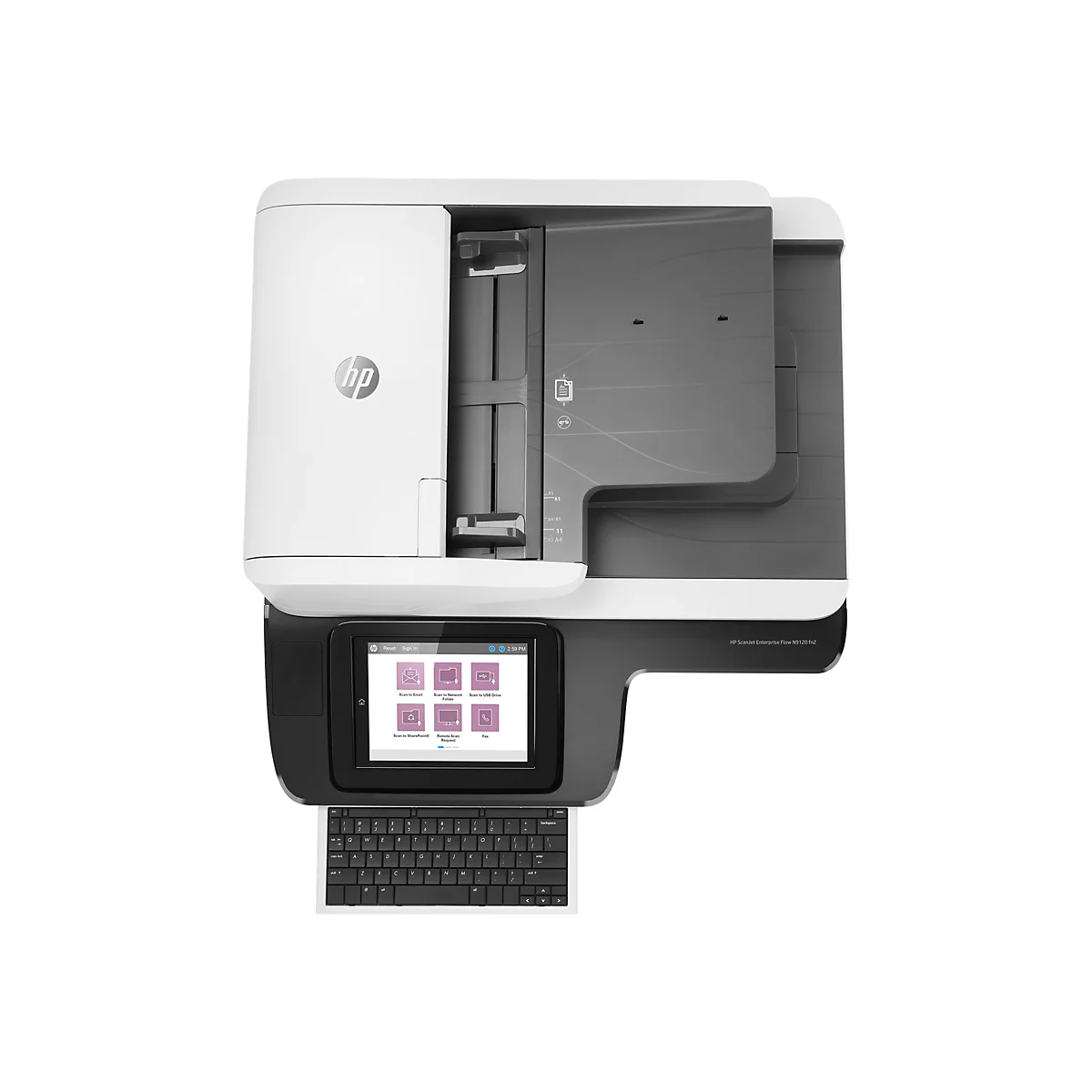 HP ScanJet Enterprise Flow N9120 fn2 - Dokumentenscanner - Flachbett: CCD / ADF: CIS - Duplex - 297 x 864 mm - 600 dpi x 600 dpi