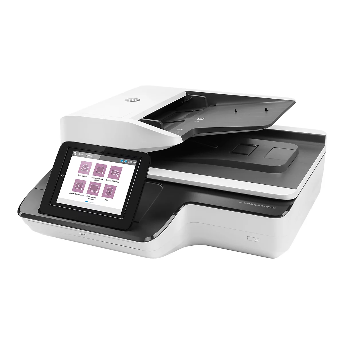 HP ScanJet Enterprise Flow N9120 fn2 - Dokumentenscanner - Flachbett: CCD / ADF: CIS - Duplex - 297 x 864 mm - 600 dpi x 600 dpi