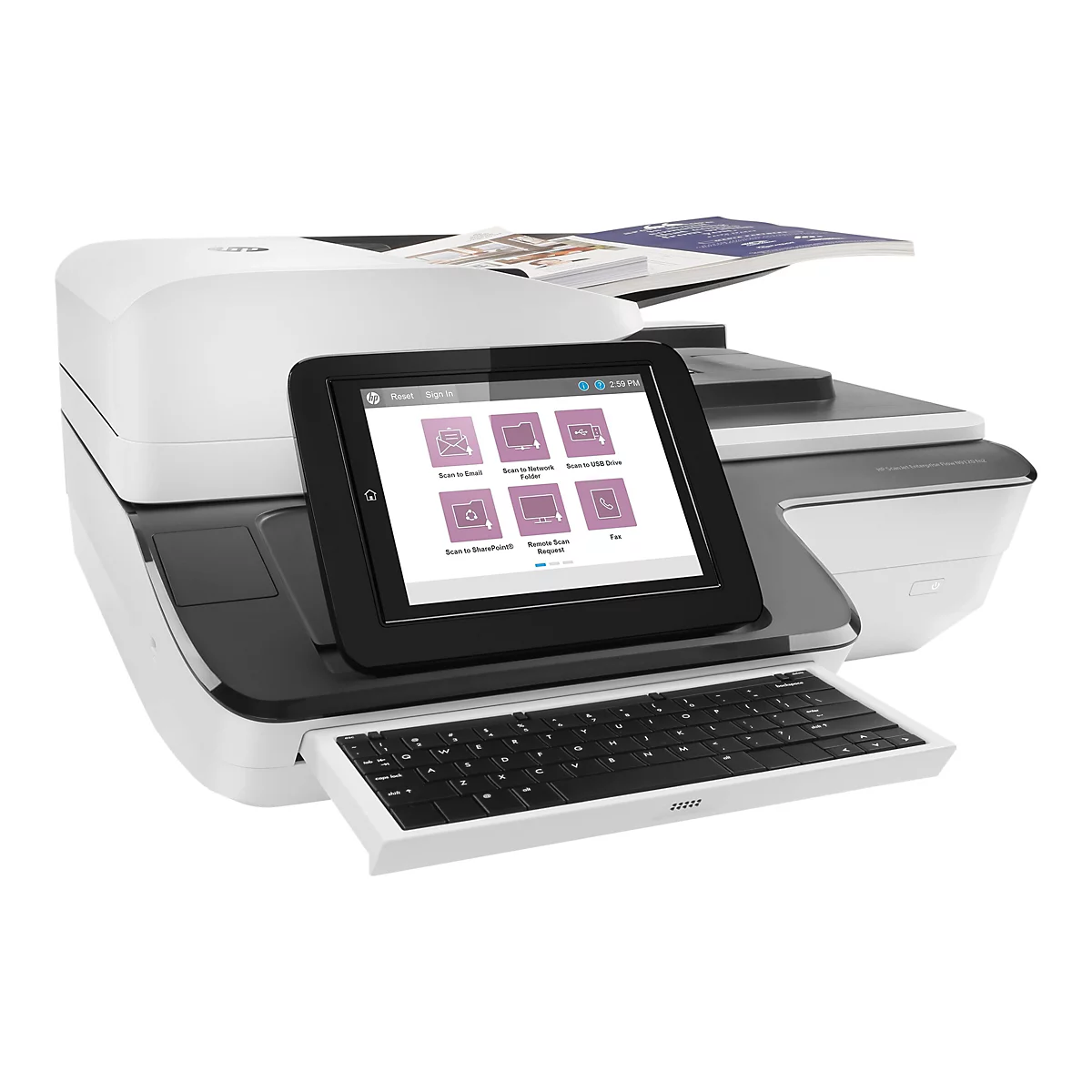 HP ScanJet Enterprise Flow N9120 fn2 - Dokumentenscanner - Flachbett: CCD / ADF: CIS - Duplex - 297 x 864 mm - 600 dpi x 600 dpi