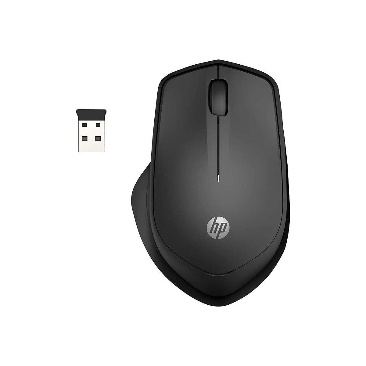 HP Silent 280M - Maus - kabellos - kabelloser Empfänger (USB) - Jet Black - für OMEN by HP Laptop 15; ENVY Laptop 13, 15; Laptop 14; Pavilion x360 Laptop