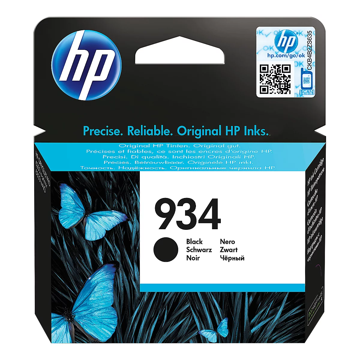 HP Tintenpatrone Nr. 934 schwarz (C2P19AE), original