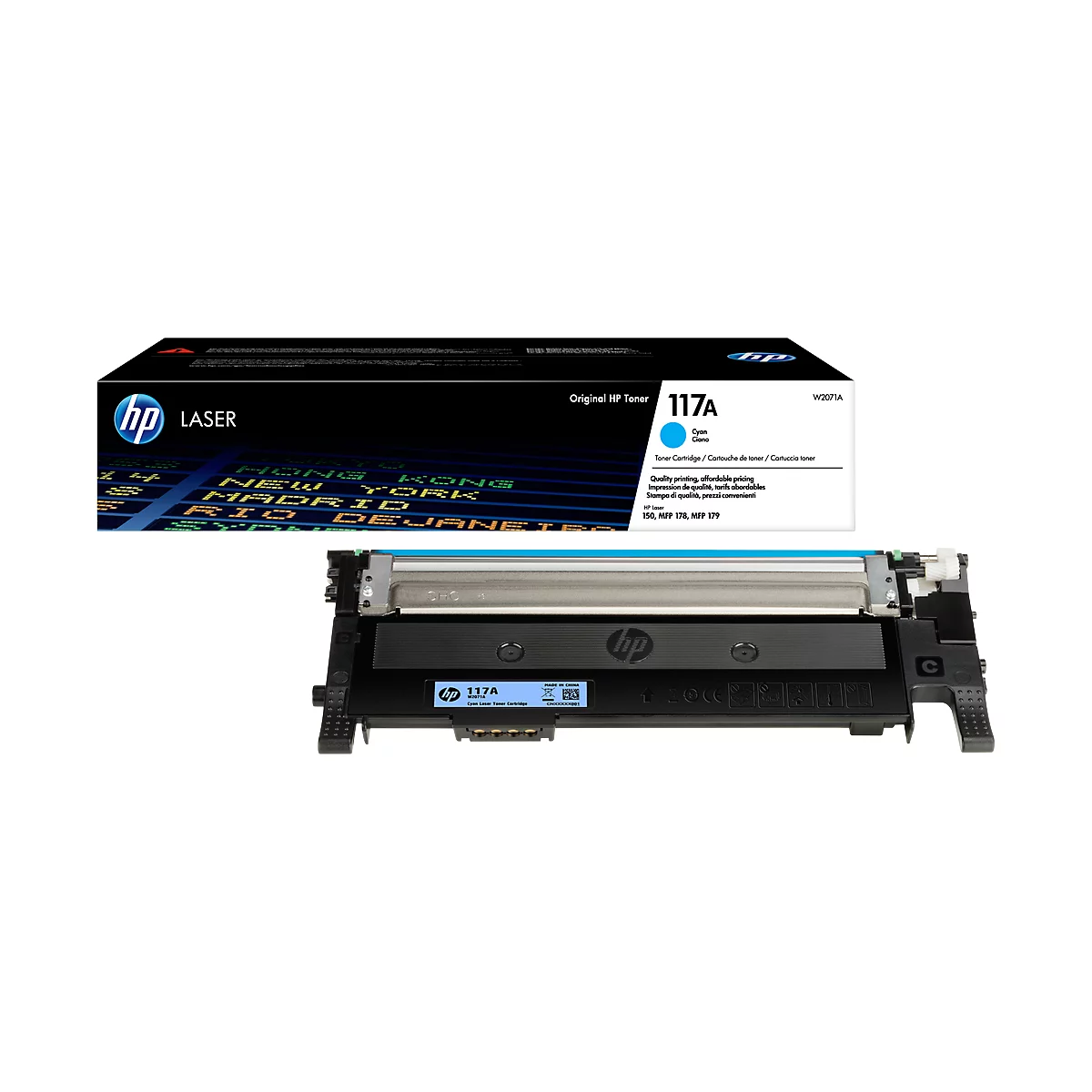 HP Toner 117A W2071A, cyan, original