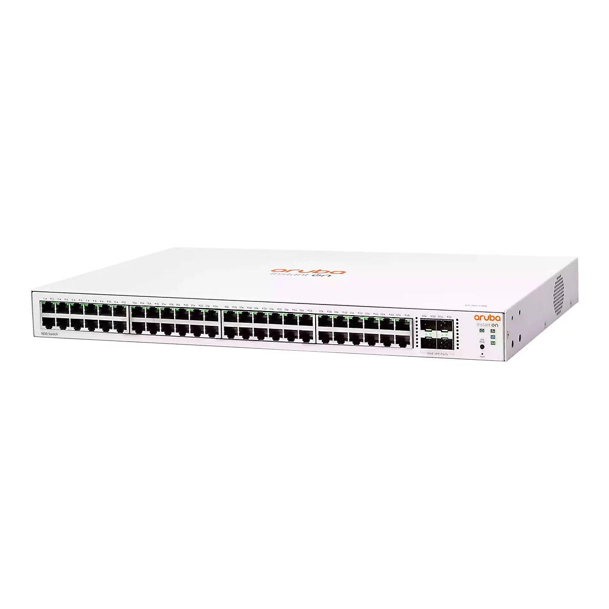 HPE Networking Instant On 1830 48G 4SFP Switch - Switch - Smart - 48 x 10/100/1000 + 4 x Gigabit SFP - Desktop, an Rack montierbar