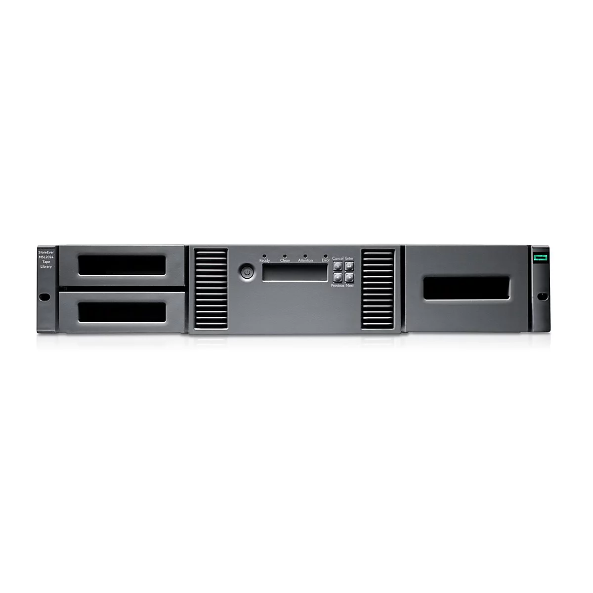 HPE StoreEver MSL2024 - Bandbibliothek - 288 TB / 720 TB - Steckplätze: 24 - LTO Ultrium (12 TB / 30 TB) x 1 - Ultrium 8