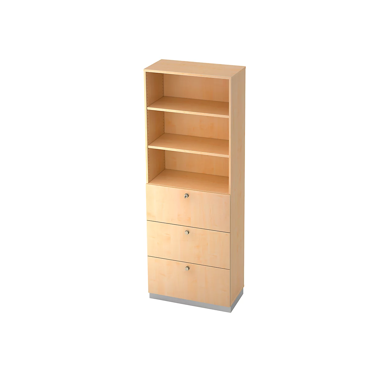 HR-Regalschrank, B 800 x T 420 mm, Ahorn-Dekor